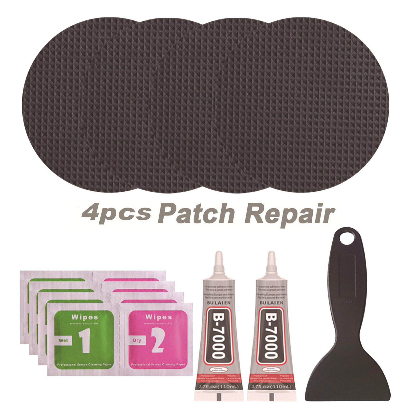 Trampoline Patch Repair Kit 4x4inch Round Glue On Patches Trampoline
