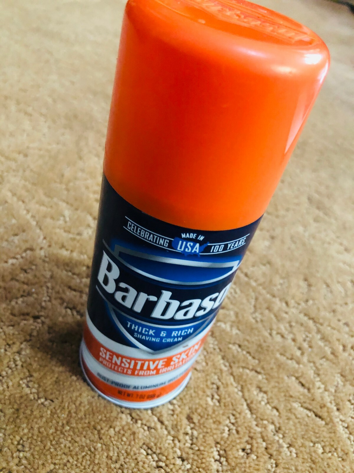 Barbasol SENSITIVE SKIN Thick & Rich Men Men's Shaving Cream Shaving