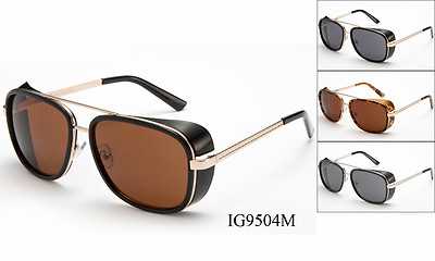 Retro Vintage Sunglasses Flash Mirror Round Floral Square Smoke Lens Glasses