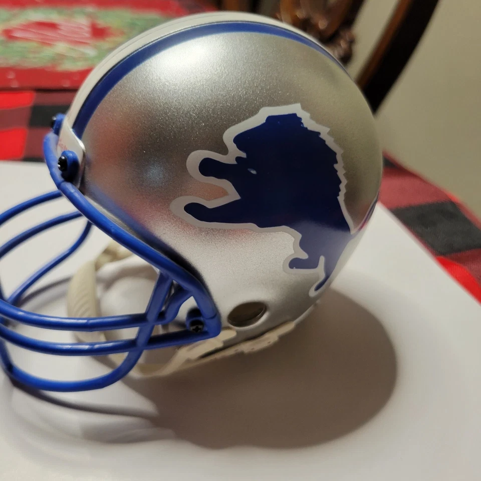 Casco Mini Micro Riddell Detroit Lions Kevin Jones automático Foto 3 de 4