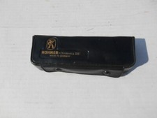 Vintage M. Hohner "The Chromonica" harmonica w/case "C" cord