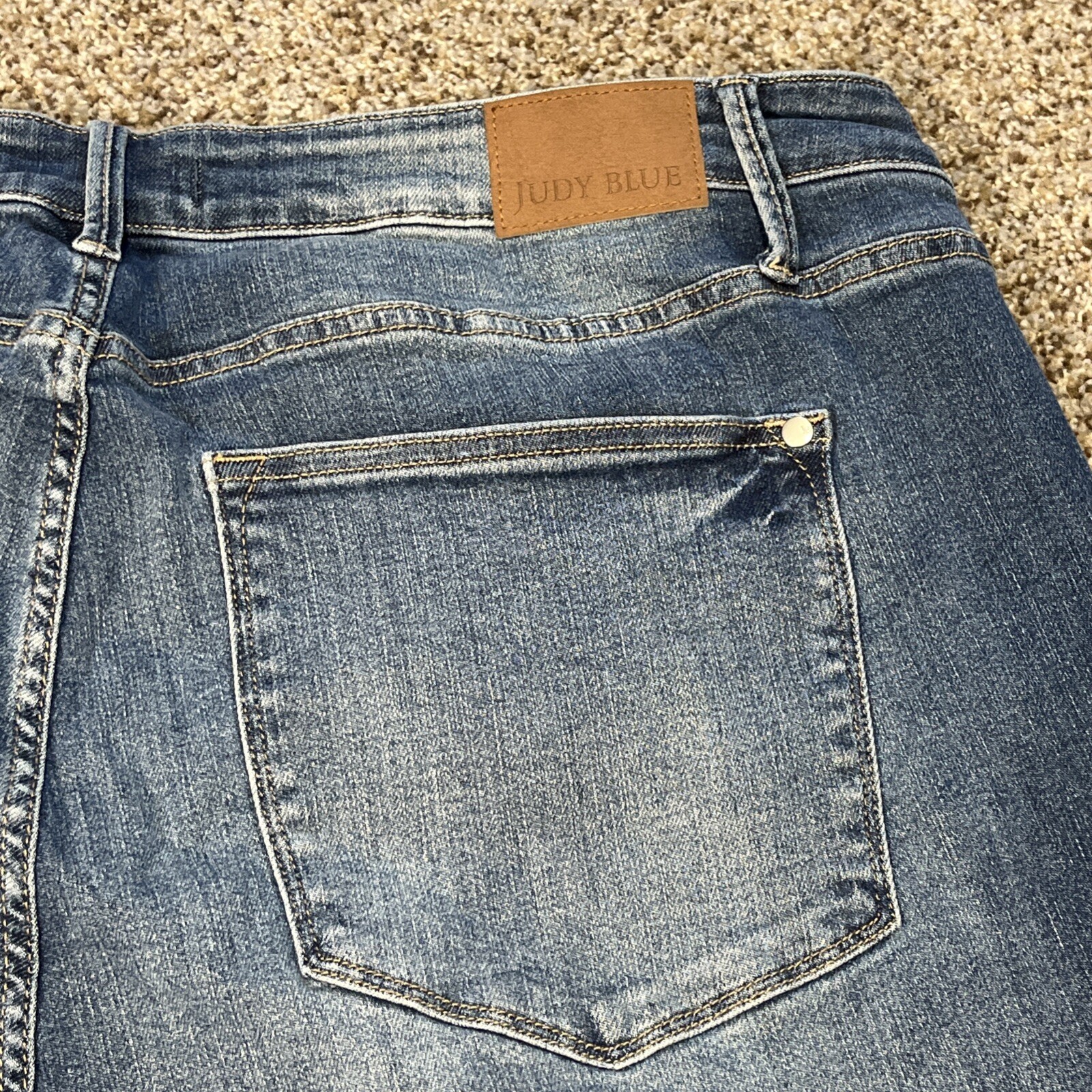 Judy Blue Jeans Womens 24W (41x28) Denim Skinny Fit Medium Wash Stretch - View 16
