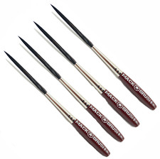 Mack Long Bob Pinstriping Scroll Paint Brush Sizes 000, 00, 1, 2 OR Set of Four