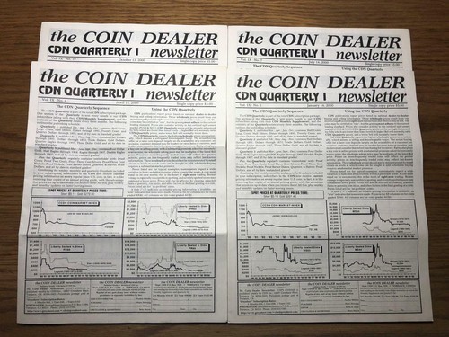 the COIN DEALER newsletter - Quarterly I - Complete Set 2000 (4 Issues)