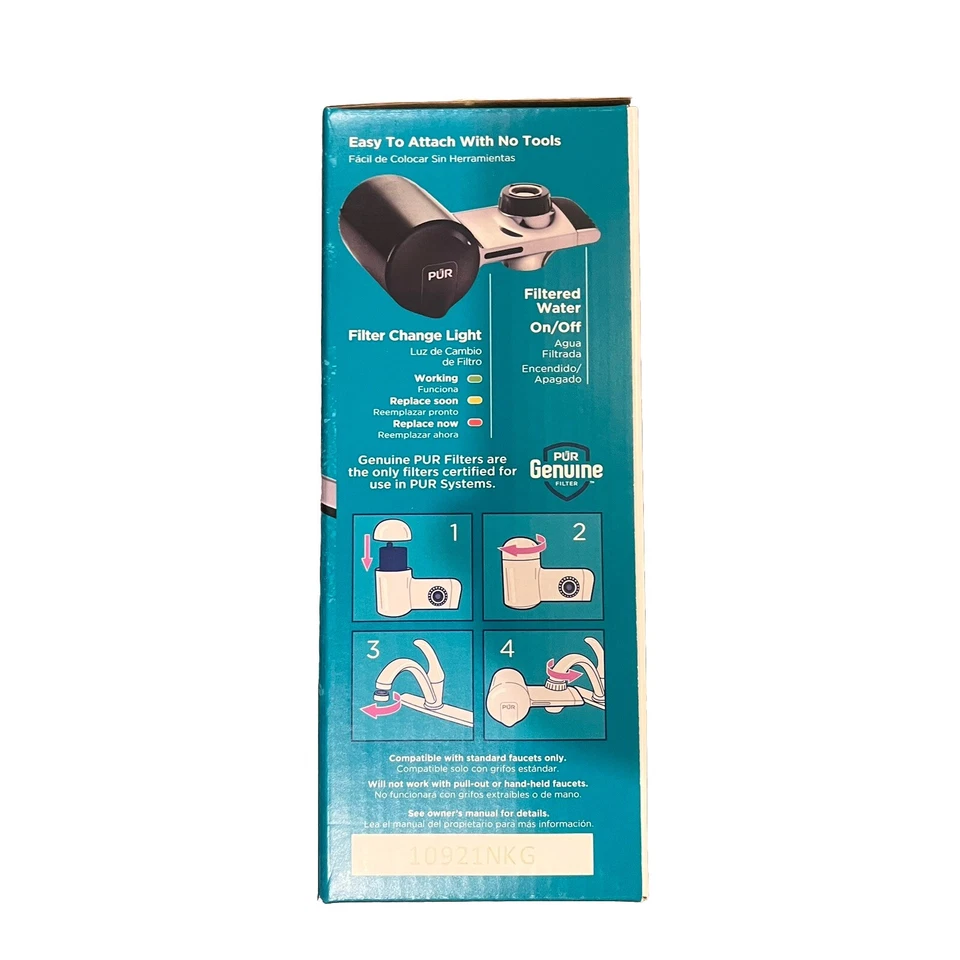 PUR PLUS Faucet Filtration System Black & Chrome PFM200B (NEW) - Image 2 of 4