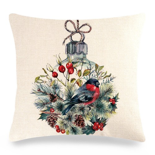 Silent Night Holy Night Xmas Throw Pillow Covers Winter Christmas Cushion Case - Picture 31 of 48