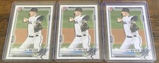 Max Meyer 2021 Bowman Prospects #BP-66 Miami Marlins Lot (3)
