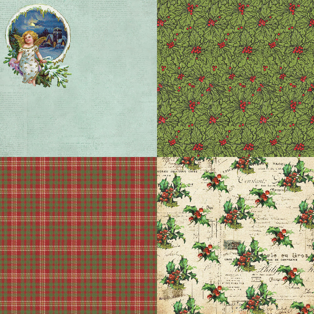 12x 6" Christmas DIY Scrapbooking Paper Album Junk Journal Card Making