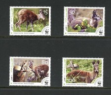 O098 Afghanistan 2004 Faune Cerf Musqué 4v. MNH