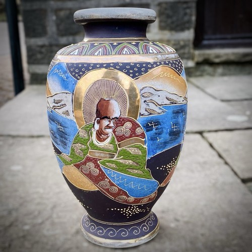 Japanische/chinesische orientalische Vase groß 12" @1900 - sehr guter Zustand