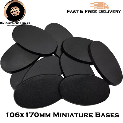 106x170mm Oval Bases Miniatur Modelle Wargaming kompatibel Warhammer 40K AoS DND