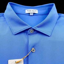 Peter Millar Crown Sport Summer Comfort Performance Mesh Solid Liberty Blue 2XL