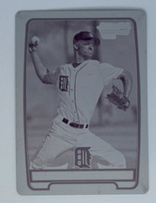 JORDAN JOHN 1/1 MAGENTA PRINTING PLATE 2012 BOWMAN DRAFT PICKS DETROIT TIGERS