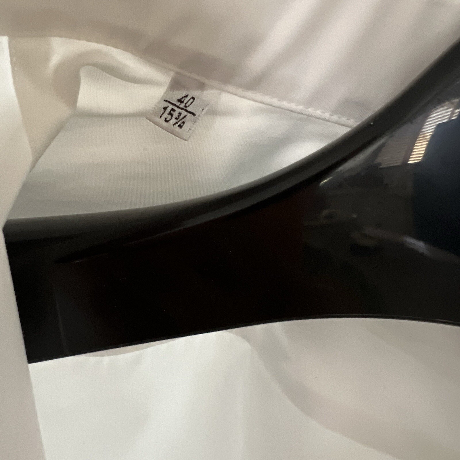 RARA AL DETTAGLIO $650 Camicia Abito Rotondo Saint Laurent POPELINE ORGANIQUE BIANCO