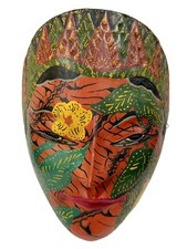Java Batik Wood Mask - Indonesia Hand Carved ...