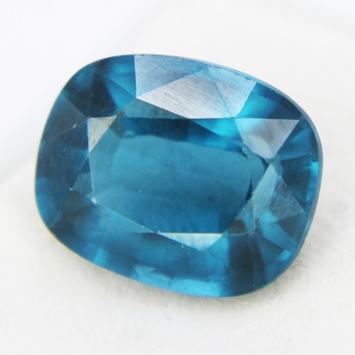 6.10 Ct Cushion Cut Loose Gemstones Certified Blue Lagoon Natural Tourmaline - Picture 5 of 6