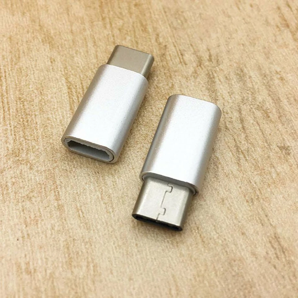 2pcs for Android Phone Transfer Head for Type-C ro Micro USB Head Aluminum Alloy - Image 3 of 4