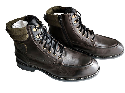 Pantofola d Oro - Leder Stiefelette Dunkelbraun - Massi Uomo - Größe 46