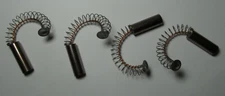 4x NEW ROUND CARBON MOTOR BRUSHES WITH SPRING 22.15mm x 7.62mm 7/8" x 19/64"