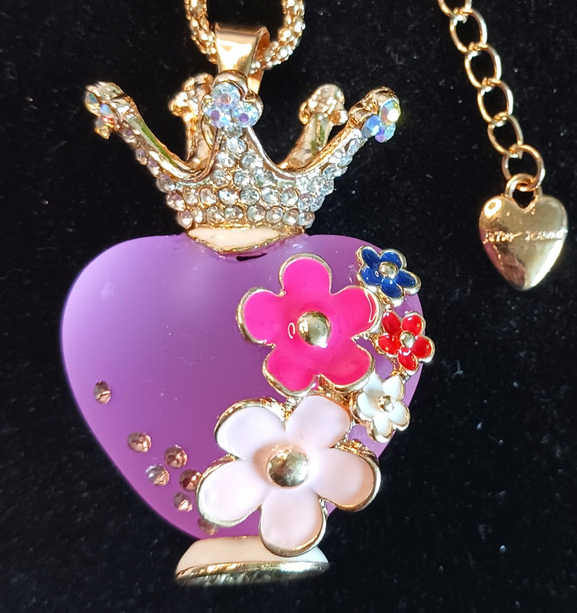【Betsey Johnson】Hop To It Flower Heart Necklace ネックレス Betsey Johnson】Hop To It Flower Heart Necklace ネックレス