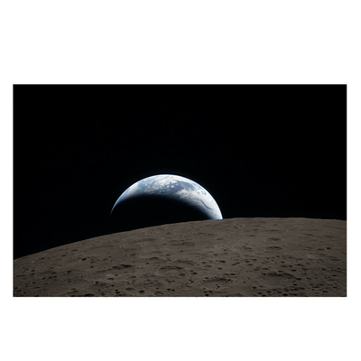 Artemis 2 Moon Mission - View of the Moon and Earth from Space