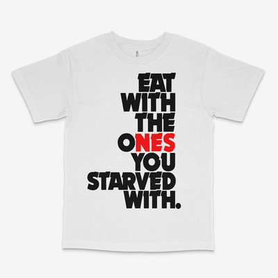 Eat with the ones Double Nickle White Tee