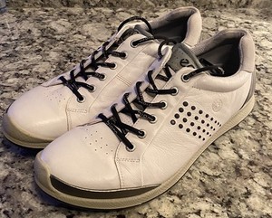 🔥 ECCO BIOM HYBRID GOLF SHOES YAK LEATHER White Men EU 44 US 10.5