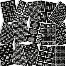 280 Pcs or 410 Pcs Reusable Tattoo Stencils Kit Temporary Tattoo Templates
