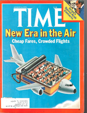 Time Magazine August 14, 1978- New Era In The Air Cheap Fares, Crowded Flights