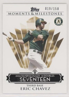 2008 Moments & Milestones /150 Eric Chavez (2002 Silver Slugger 31 Doubles) 0l2