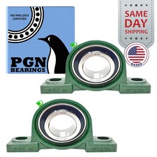  2 UCP211-32 Solid Base Pillow Block Bearing 2" Bore Self Aligning 2 Bolt