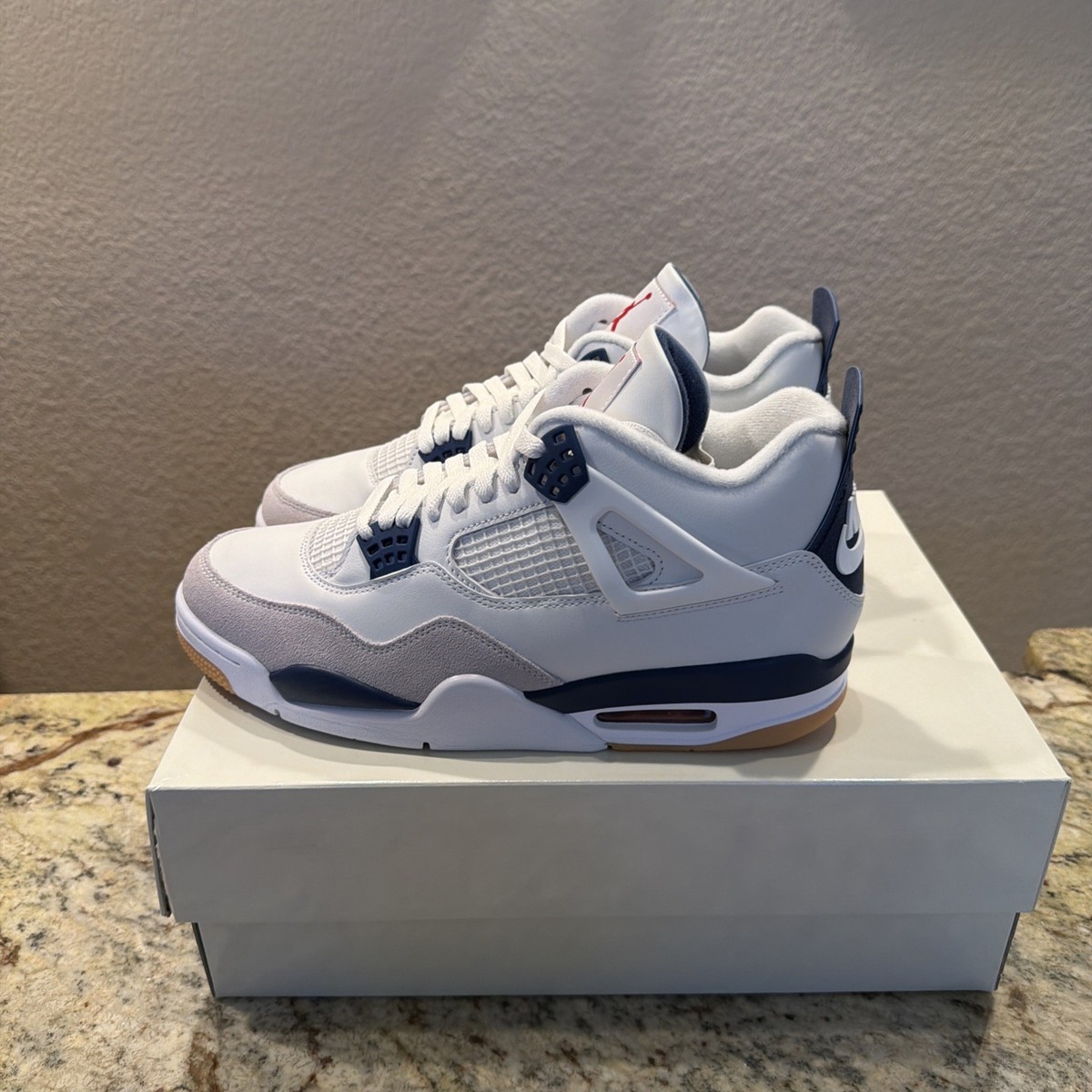 Nike SB Air Jordan 4 Retro SP White Navy DR5415-100 Men's Size