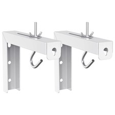 Universal Projector Screen Ceiling Mount Wall Hanging LBrackets 6 In White