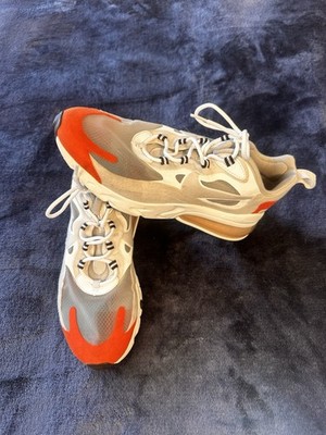 Nike Air Max 270 React Mens 8 AO4971-200 White Orange Athletic Sneakers