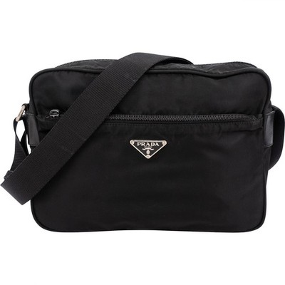 Prada Tessuto Triangle Messenger Crossbody Bag Tasche