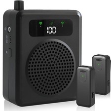 Wireless Voice Amplifier Lavalier Microphone Portable Megaphone Speaker Clip