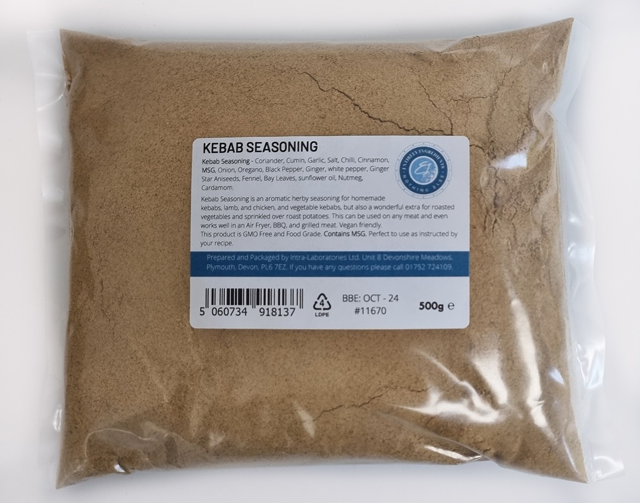 Kebab Seasoning 500g - Meat Rub - Premium Quality