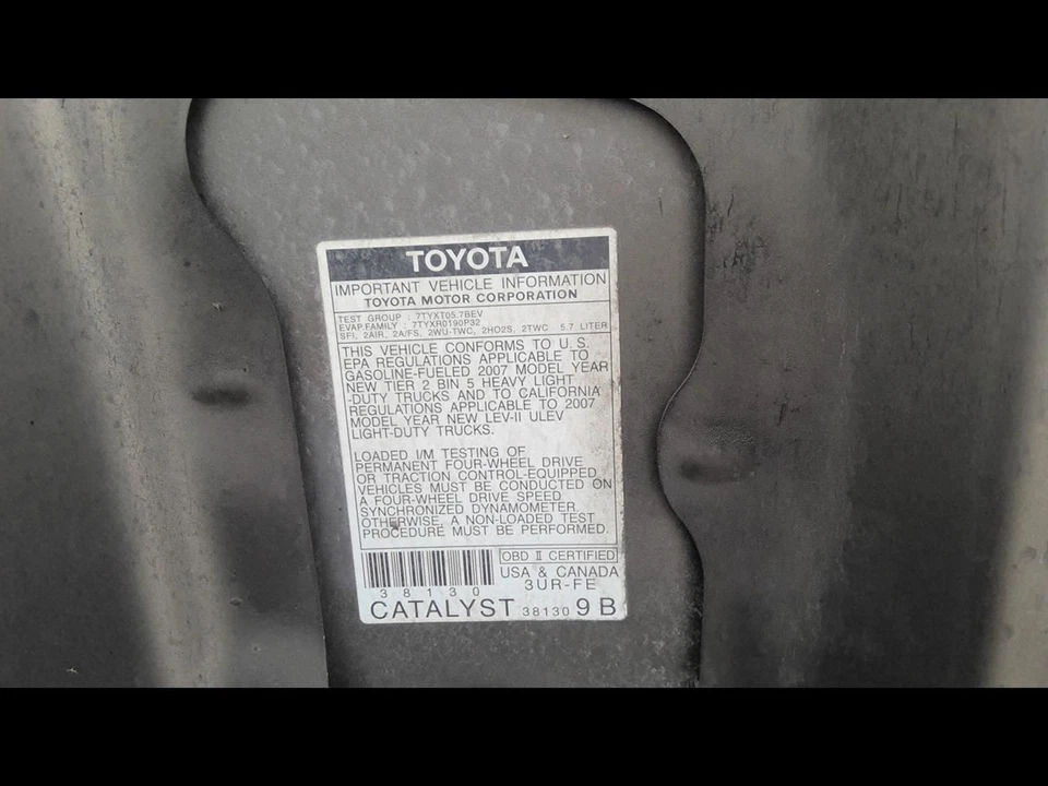Toyota Tundra 2007 2008 2009 columna de dirección cambio de piso Foto 4 de 4