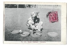 CPA CEYLAN - CHARMEUR DE SERPENTS COLOMBO 1906 - SNAKE CHARMER