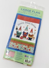 WinCraft Gnome Sweet Gnome Large Flag, 28" x 40" Made In USA Pitchfork Garden