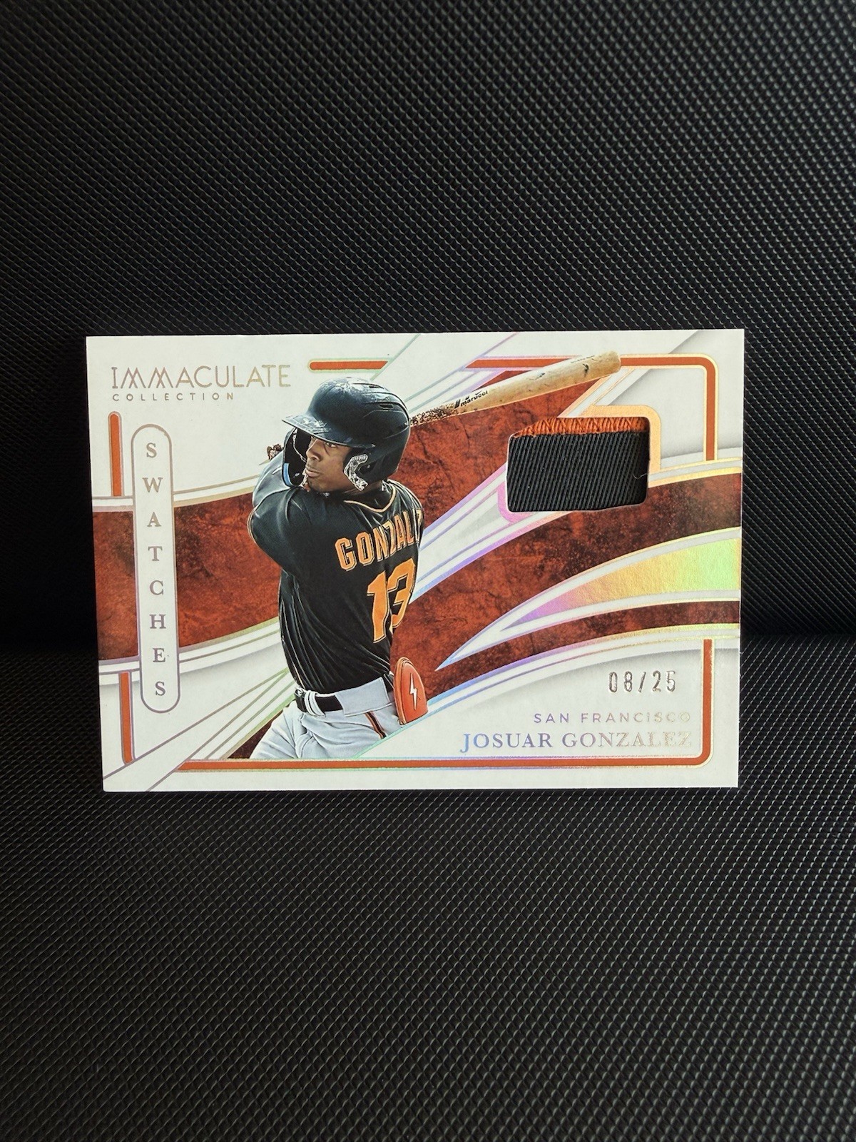 2026 Panini Immaculate Swatches Josuar Gonzalez Patch #ICS-JG 08/25 SF Giants