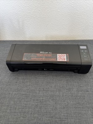 IRIScan Pro 5 Portable ADF Duplex Document Scanner Power Tested For Parts E6993