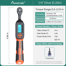 Chiave Dinamometrica Digitale MOVECRAB 1,5-340 Nm Con Valori Preimpostati Cicali