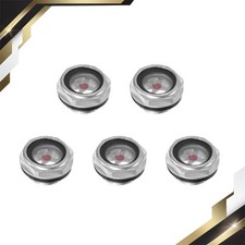 5 Set Air Compressor Oil Level Gauge Sight Glass M20x1.5mm Clear Glass