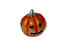 Authentic Pandora Glow-in-the-Dark Spooky Pumpkin Charm 792291C01