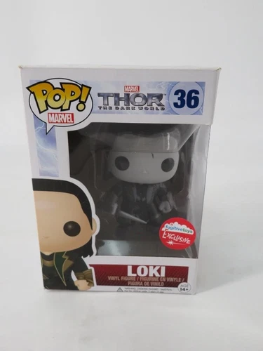NEW Funko POP Marvel Thor Dark World #36 Loki Figure Fugitive Toys Black & White