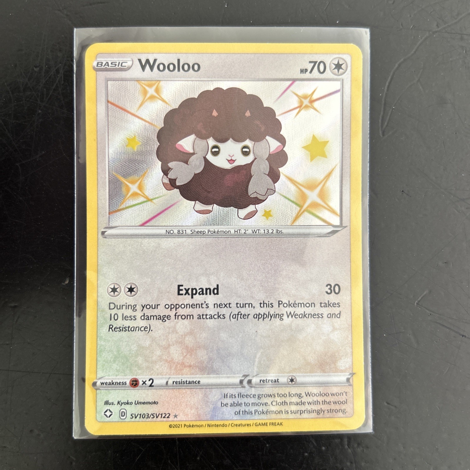 Wooloo SV103/SV122 Shining Fates: Shiny Vault NM Pokemon TCG Card