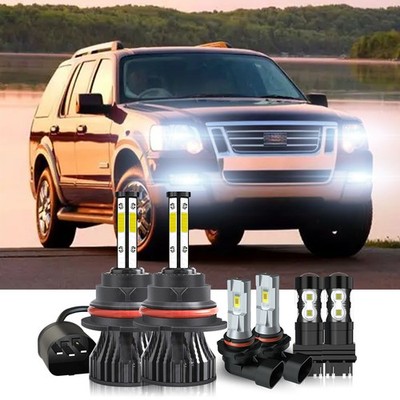 For Ford Explorer Sport Trac 2001-2005 LED Headlights Fog BUlbs+Turn Signal Lamp