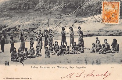 Argentina - Indios Cainguas en Misiones - Ed. R. Rosauer 481