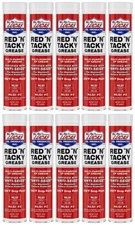 Case of 10 Lucas Oil 10005-30 Red N Tacky Multi-Purpose Grease 14 oz. Cartridges